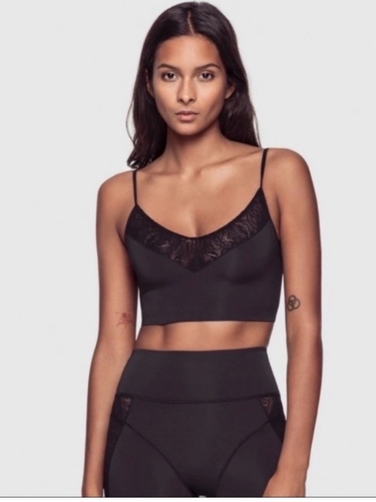 Kiki De Montparnasse Other - Kiki De Montparnasse Seamless Black Lace Trim Bralette NEW